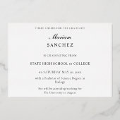 Chic Multi 2 Photo Graduation Foil Faire-part (Verso)