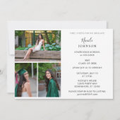 Chic Multi 5 Foto Graduation Party Kaart (Achterkant)