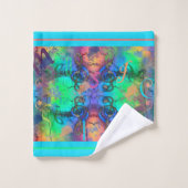 Chic musique colorée Abstraite (Gant de toilette)