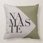 Chic Namaste Yoga Inspiré Carré Coussin<br><div class="desc">Par conceptions redéfinies</div>
