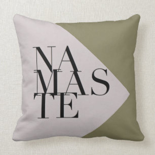 Chic Namaste Yoga Inspiré Carré Coussin