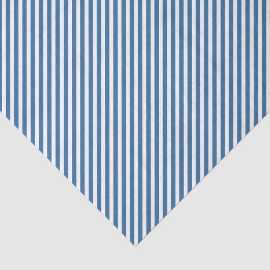 Chic Nautical Blue White Diagonal Stripes Pattern Tissuepapier (Detail)