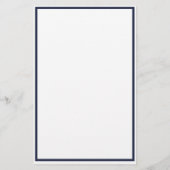 Chic Navy Anchor Stationery Briefpapier (Achterkant)