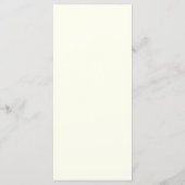 Chic Navy & Ivory Mariage Menu Modèle (Dos)