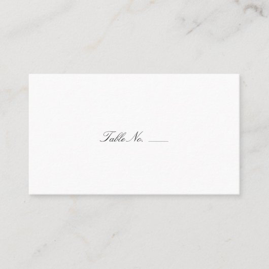 Chic Navy Stripes Guest Escort Cartes (Devant)