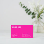 Chic Neon Carte de visite bijoux rose (Debout devant)