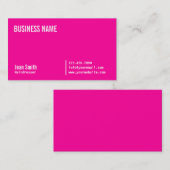 Chic Neon Carte de visite coiffeur rose (Devant / Derrière)