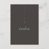 Chic Neutrals Trouwtafel Nummer Charcoal ID1020 Kaart (Voorkant)