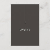 Chic Neutrals Trouwtafel Nummer Charcoal ID1020 Kaart (Achterkant)