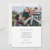 Chic New Nest Home Change of Address Photo Moving Aankondiging (Achterkant)