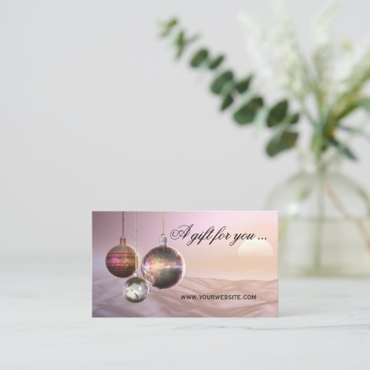 Chic Noël Modèle de certificat cadeau (Debout devant)