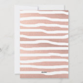 CHIC NOËL Rose or et marbre cartes photos (Dos)