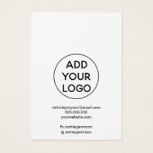 Chic noir et blanc logo bijoux collier affichage (Dos)