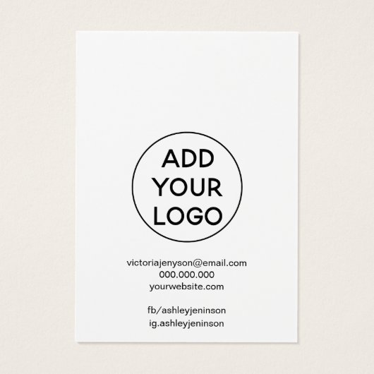 Chic noir et blanc logo bijoux collier affichage (Dos)