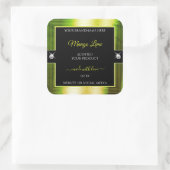 Chic noir jaune brillant vert Étiquette produit (Sac)