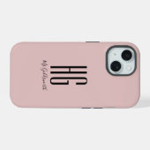 Chic Nom Monogramme Dusty Blush Rose (Verso Horizontal)