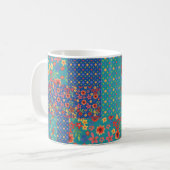 Chic Nostalgale Faux Patchwork Café Mug (Devant gauche)