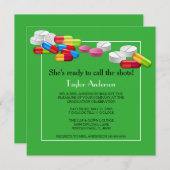 Chic Nursing School Graduation Invitation (Devant / Derrière)