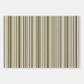 Chic Olive Green Tinsel en Confetti Patterns Inpakpapier Vel (Voorkant 2)