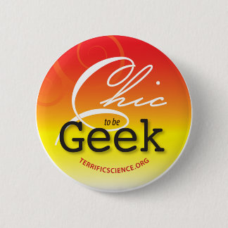 Chic om Geek Button Bright te zijn