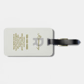 Chic Oma's Garden Modern Crochet Corn Naam Bagagelabel (Achterkant horizontaal)