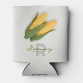 Chic Oma's Garden Modern Crochet Corn Naam Blikjeskoeler (Voorkant)