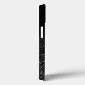 Chic Ombre Black Glitter Case-Mate iPhone Case (Achterkant / Rechts)