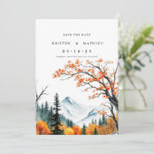 Chic Online Mountain Save The Date (Staand voorkant)