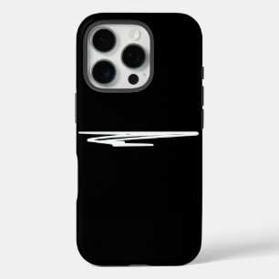 Chic-ontwerp in zwart-wit iPhone 16 pro hoesje