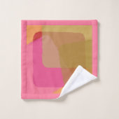 Chic or beige rose orange Motif Abstrait (Gant de toilette)