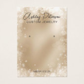 Chic or neige festive QR code oreille affichage (Devant)