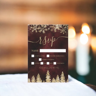 Chic or neige pin rouge Noël hiver rsvp