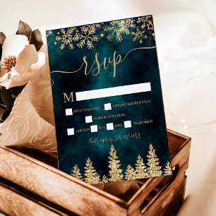 Chic or neige pin vert Noël hiver rsvp