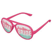 Chic or rose rayures mignonne Team Bride Lunettes  (Angle)