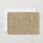 Chic or RSVP à paillettes dorées fausses (Dos)