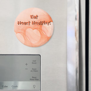 Chic Oranje Abstract Hearts Magnet Magneet