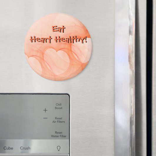 Chic Oranje Abstract Hearts Magnet Magneet (Insitu (Koelkast))