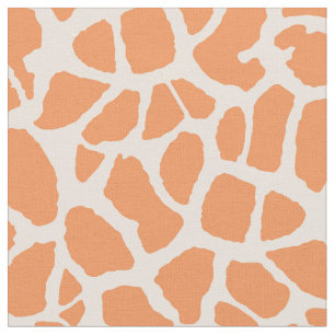 Chic Oranje Giraffe Print Girly Animal Patroon Stof