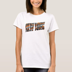 Chic Oranje NEW YORK Grafische T-shirt