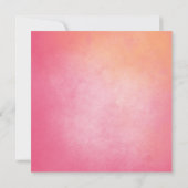 Chic Oranje roze Vrijgezellenfeest Floral Border I Kaart (Achterkant)