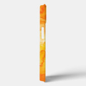 Chic Oranje Waterverf Gepersonaliseerd Case-Mate iPhone Case (Achterkant / Rechts)