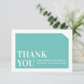 CHIC ORDER INSÉRER entreprise merci menthe vert (Debout devant)