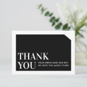 CHIC ORDER INSERT business merci noir blanc (Debout devant)