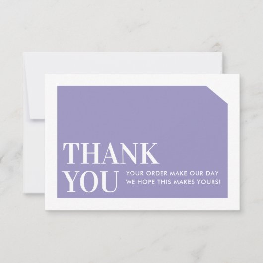 CHIC ORDER INSERT business merci violet (Devant)
