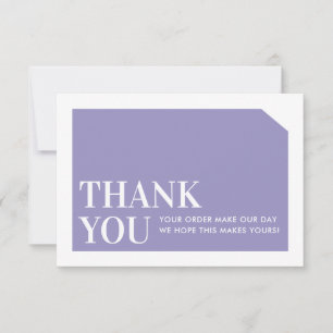 CHIC ORDER INSERT business merci violet