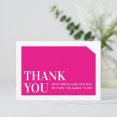 CHIC ORDER INSERT entreprise merci magenta rose (Debout devant)