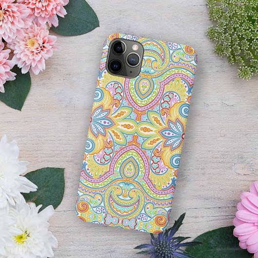 Chic Oriental Paisley Floral Art Pattern iPhone Hoesje