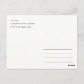 Chic Orlando Florida Skyline Waterverf Reizen Briefkaart (Achterkant)