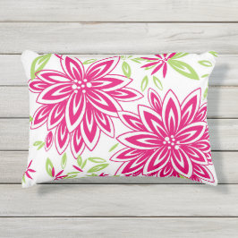 CHIC OUTDEUR PILLOW_ HOT PINK FLORAL BUITENKUSSEN