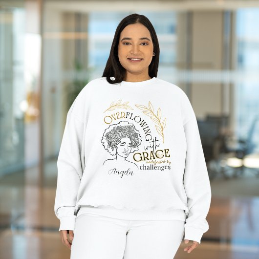 Chic Overflow Met Grace Bloeiende Bloemen Haar Trui